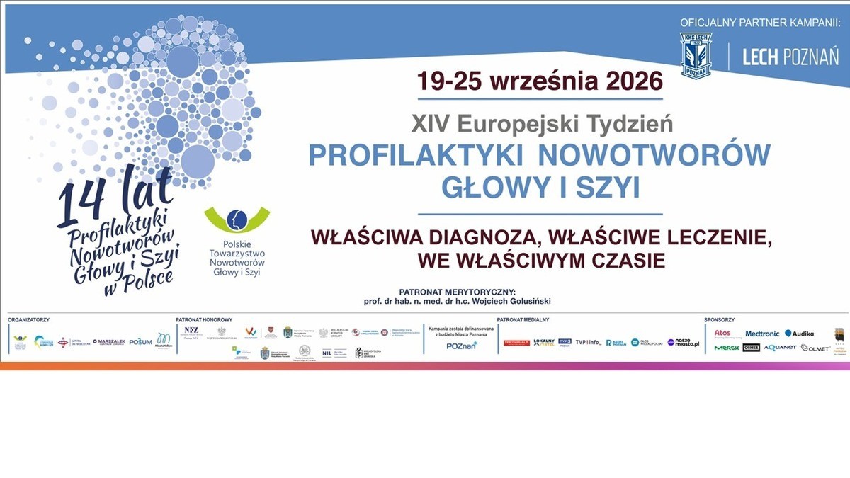 XIV Europejski Tydzień Profilaktyki Nowotworów Głowy i Szyi
